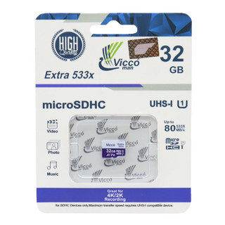 رم میکرو ۳۲ گیگ ویکومن Vicco Extra U1 80MB/s بدون خشاب رم میکرو 32 گیگ ویکومن Vicco Extra U1 80MB/s بدون خشاب